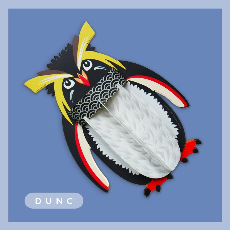 Dunc the Penguin Wallypop Greetings Card