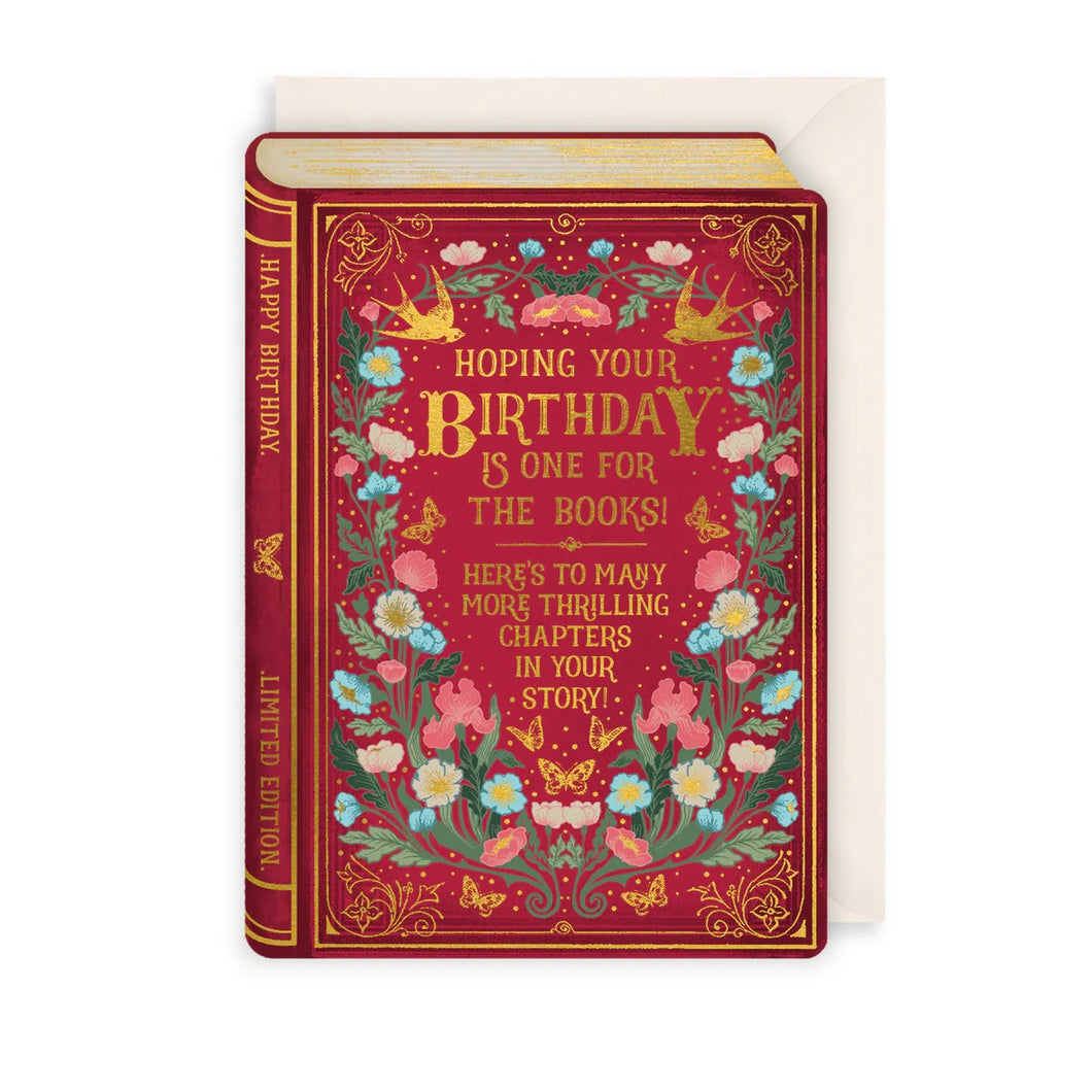 For the Books Birthday Greetings Card