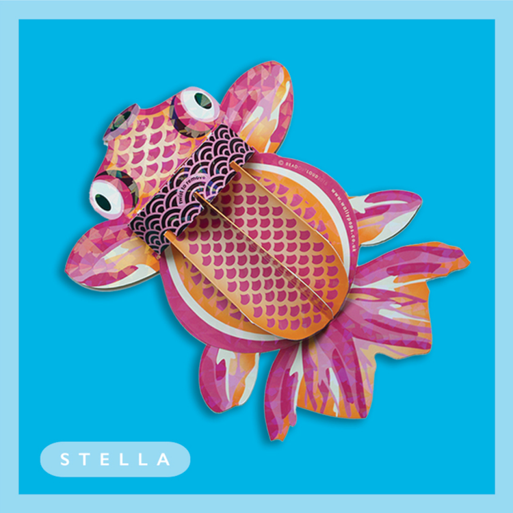 Stella the Fish Wallypop Greetings Card