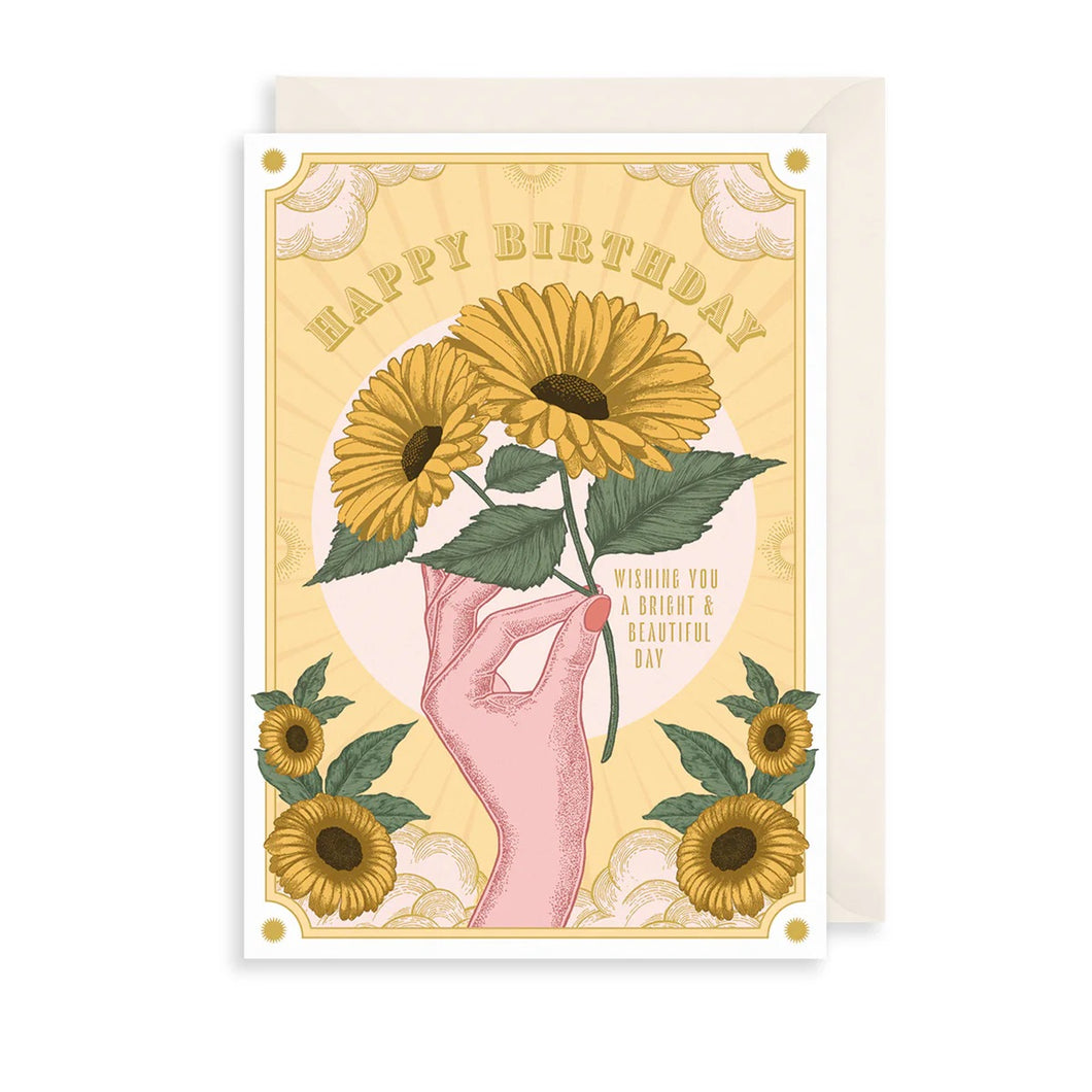 Bright & Beautiful Birthday Greetings Card