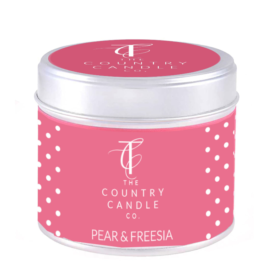 Pear & Freesia Tin Candle